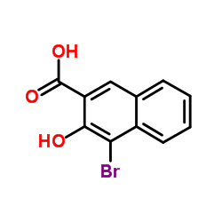 4-溴-3-羟基-2-萘甲酸结构式