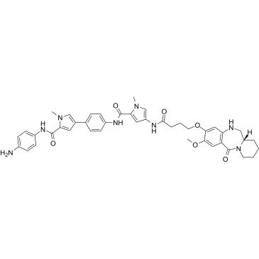 Aniline-MPB-amino-C3-PBD结构式