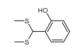 2-(bis(methylthio)methyl)phenol Structure