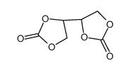 (4S)-4-[(4R)-2-oxo-1,3-dioxolan-4-yl]-1,3-dioxolan-2-one结构式
