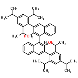 (R)-3,3′-双(2,4,6-三异丙基苯基)-1,1′-二-2-萘酚结构式