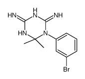 1-(3-bromophenyl)-6,6-dimethyl-1,3,5-triazine-2,4-diamine Structure