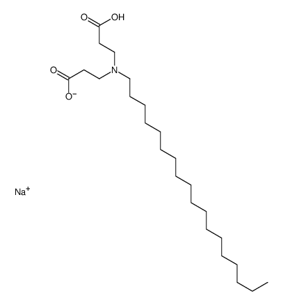 sodium N-(2-carboxyethyl)-N-octadecyl-beta-alaninate Structure