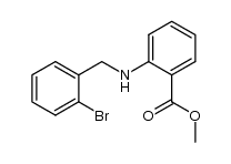 2-(2-bromobenzylamino)benzoic acid methyl ester结构式