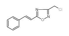3-(CHLOROMETHYL)-5-STYRYL-1,2,4-OXADIAZOLE structure