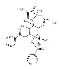 佛波醇-12,13-二苯甲酸酯结构式
