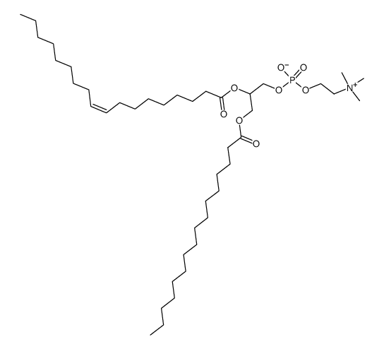 (Z)-()-(4-oxido-9-oxo-7-(palmitoylmethyl)-3,5,8-trioxa-4-phosphahexacos-17-enyl)trimethylammonium 4-oxide Structure