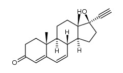 17α-ethynylandrosta-4,6-dien-17β-ol-3-one结构式
