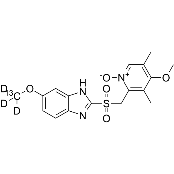 Omeprazole sulfone N-oxide-13C,d3 Structure