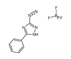 5-phenyl-1,2,4-triazole-3-diazonium tetrafluoroborate结构式