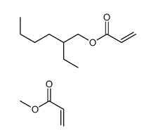 2-ethylhexyl prop-2-enoate,methyl prop-2-enoate Structure