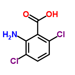 2-氨基-3,6-二氯苯甲酸结构式