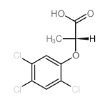 Propanoic acid,2-(2,4,5-trichlorophenoxy)-, (2R)-结构式