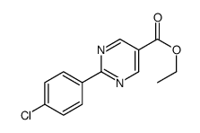 2-(4-Chloro-phenyl)-pyrimidine-5-carboxylic acid ethyl ester Structure
