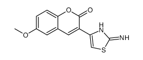 3-(2-amino-1,3-thiazol-4-yl)-6-methoxychromen-2-one Structure
