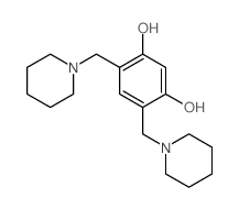 1,3-Benzenediol,4,6-bis(1-piperidinylmethyl)- structure