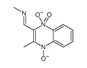 alpha-(1,4-dioxido-3-methylquinoxalin-2-yl)-N-methylnitrone结构式