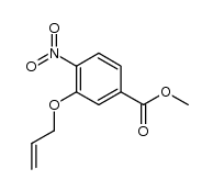 methyl-3-allyloxy-4-nitro-benzoate结构式