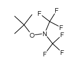 N-(tert-butoxy)-bis(trifluoromethyl)-amine结构式