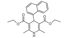 diethyl 1,4-dihydro-2,6-dimethyl-4-(1-naphthyl)pyridine-3,5-dicarboxylate Structure
