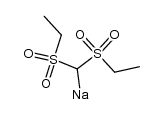 sodiodiethylsulphonylmethane Structure
