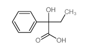 2-hydroxy-2-phenyl-butanoic acid结构式