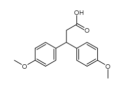 bis-3,3-(p-methoxyphenyl)-propionic acid结构式