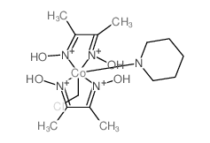 Cobalt,bis[[2,3-butanedione di(oximato-kN)](1-)](chloromethyl)(pyridine)-, (OC-6-12)- (9CI) Structure