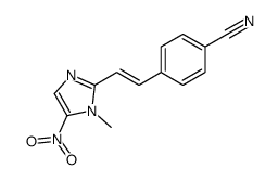 4-[2-(1-methyl-5-nitroimidazol-2-yl)ethenyl]benzonitrile结构式