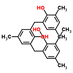 2,6-双[(2-羟基-3,5-二甲基苯基)甲基]-4-甲基苯酚结构式
