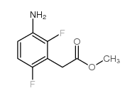 2-(3-氨基-2,6-二氟苯基)乙酸甲酯结构式
