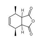 3c,6c-dimethyl-cyclohex-4-ene-1r,2c-dicarboxylic acid-anhydride结构式