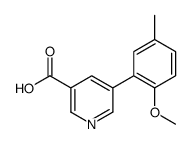5-(2-甲氧基-5-甲基苯基)烟酸结构式