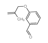 3-(2-甲基-烯丙氧基)-苯甲醛结构式