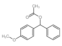 Benzenemethanol,4-methoxy-a-phenyl-, 1-acetate结构式