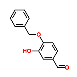 3-羟基-4-苄氧基苯甲醛结构式