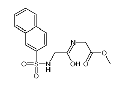 methyl 2-[[2-(naphthalen-2-ylsulfonylamino)acetyl]amino]acetate Structure