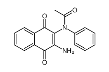 N-(3-amino-1,4-dioxo-1,4-dihydronaphthalen-2-yl)-N-phenylacetamide Structure