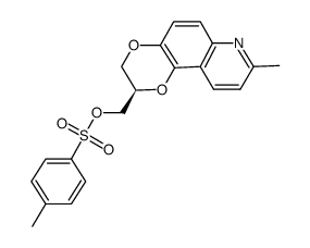 [(2R)-8-methyl-2,3-dihydro[1,4]dioxino[2,3-f]quinolin-2-yl]methyl 4-methylbenzenesulfonate结构式