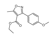 3-(4-甲氧基苯基)-5-甲基异噁唑-4-甲酸乙酯结构式