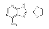 8-(1,3-dioxolan-2-yl)-7H-purin-6-amine结构式