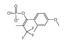 [3,3,3-trifluoro-1-(4-methoxy-2-methylphenyl)-2-methylprop-1-enyl] phosphate Structure