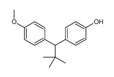 4-[1-(4-methoxyphenyl)-2,2-dimethylpropyl]phenol结构式