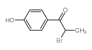 2-溴-1-(4-羟苯基)丙烷-1-酮结构式