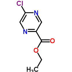 5-氯吡嗪-2-羧酸乙酯结构式