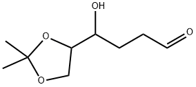 γ-Hydroxy-2,2-dimethyl-1,3-dioxolane-4-butanal结构式