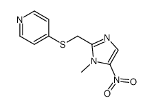 4-[(1-methyl-5-nitroimidazol-2-yl)methylsulfanyl]pyridine Structure