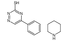 5-phenyl-2H-1,2,4-triazine-3-thione,piperidine Structure
