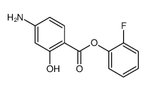 (2-fluorophenyl) 4-amino-2-hydroxybenzoate结构式