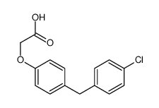 2-[4-[(4-chlorophenyl)methyl]phenoxy]acetic acid结构式